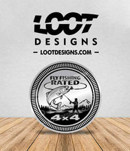 Load image into Gallery viewer, FISHING / FLY FISHING RATED Badge for Offroad Vehicle
