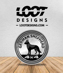 GERMAN SHEPHERD Badge for Offroad Vehicle