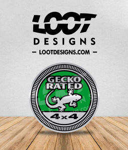 GECKO RATED Badge for Offroad Vehicle