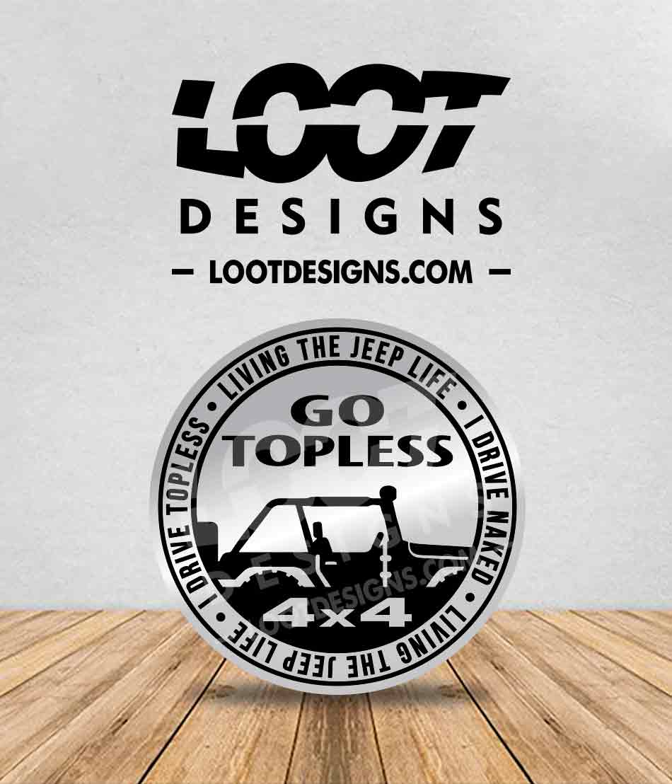 GO TOPLESS Badge for Offroad Vehicle