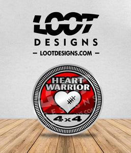 HEART WARRIOR Badge for Offroad Vehicle