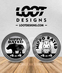 HIPPO RATED Badge for Offroad Vehicle