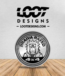 NARUTO (Kakashi, Sakura, Jiraiya) Badge for Offroad Vehicle
