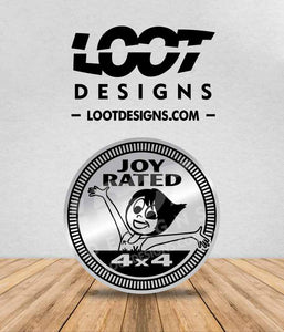 JOY RATED Badge for Offroad Vehicle