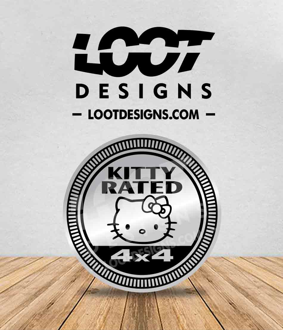 KITTY RATED Badge for Offroad Vehicle – Loot Designs