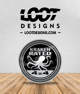 KRAKEN RATED Badge for Offroad Vehicle