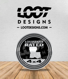 LOUISIANA RATED Badge for Offroad Vehicle