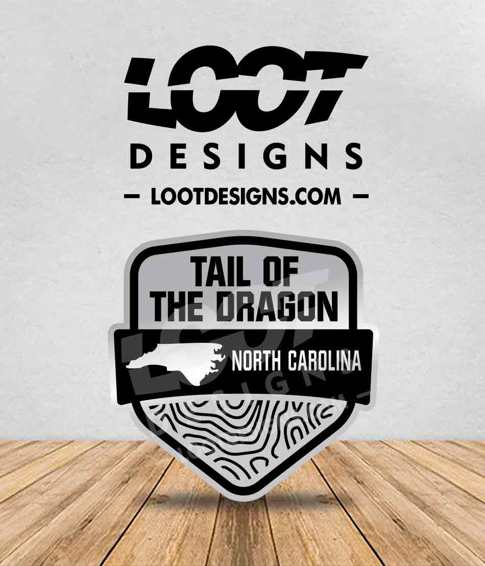 TAIL OF THE DRAGON - NC | LOOT Badge (for ANY vehicle)