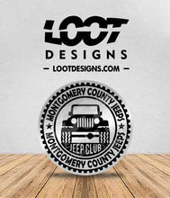 Load image into Gallery viewer, MONTGOMERY COUNTY JEEPS Badge for Offroad Vehicle
