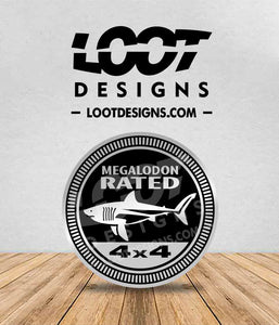 SHARK RATED Badge for Offroad Vehicle