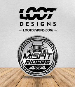 MISFITS RIDERS Badge for Offroad Vehicle Club