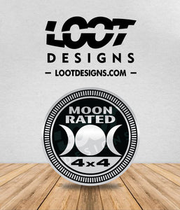 MOON RATED Badge for Offroad Vehicle