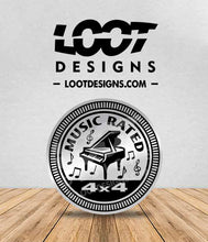 Load image into Gallery viewer, MUSIC RATED Badge for Offroad Vehicle
