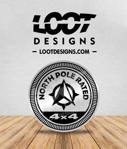 NORTH / SOUTH POLE RATED Badge for Offroad Vehicle