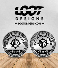 Load image into Gallery viewer, NORTH / SOUTH POLE RATED Badge for Offroad Vehicle
