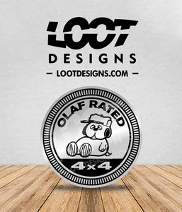 SNOOPY RATED Badge for Offroad Vehicle