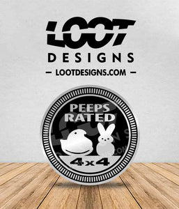 PEEPS RATED Badge for Offroad Vehicle