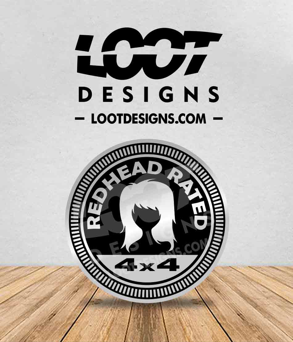REDHEAD RATED Badge for Offroad Vehicle