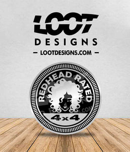 REDHEAD RATED Badge for Offroad Vehicle