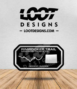 COLORADO (Random Trails) Honor Badge for Offroad Vehicle