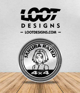 NARUTO (Kakashi, Sakura, Jiraiya) Badge for Offroad Vehicle