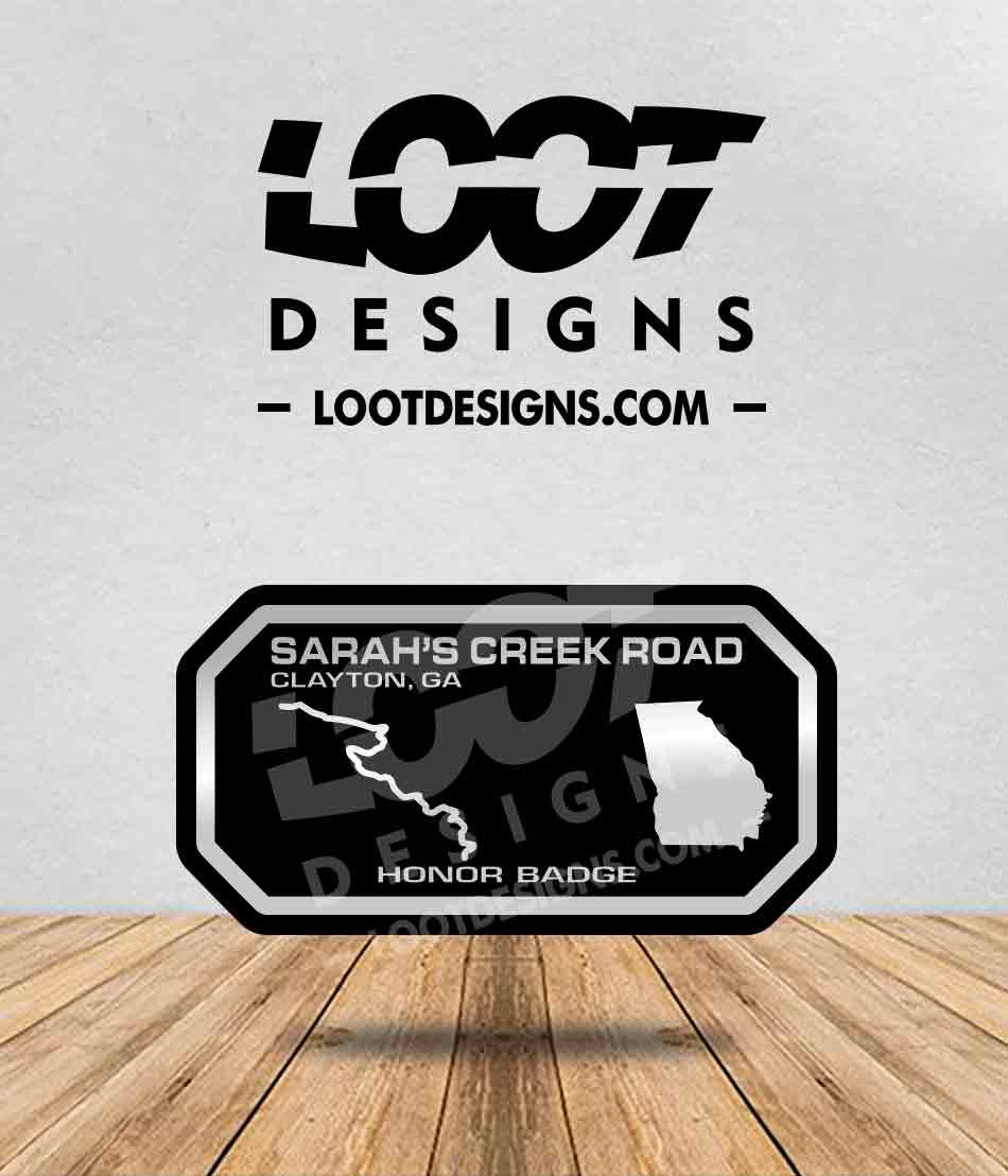 SARAH'S CREEK ROAD (GA) Honor Badge for Offroad Vehicle