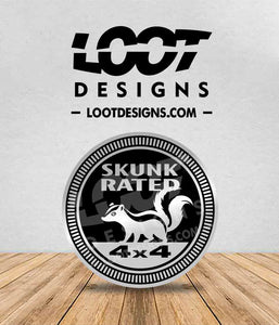 SKUNK RATED Badge for Offroad Vehicle