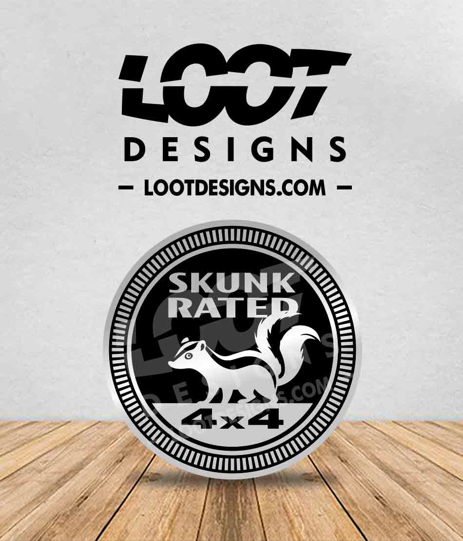 SKUNK RATED Badge for Offroad Vehicle