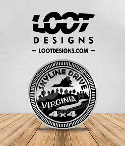 SKYLINE DRIVE VIRGINIA Badge for Offroad Vehicle