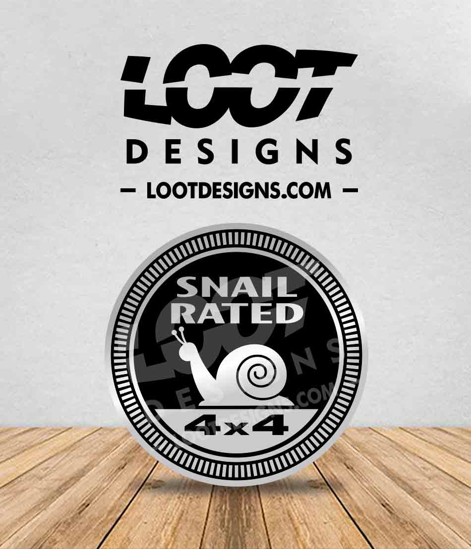 SNAIL RATED Badge for Offroad Vehicle