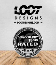 Load image into Gallery viewer, SNAZZBERRY RATED Badge for Offroad Vehicle
