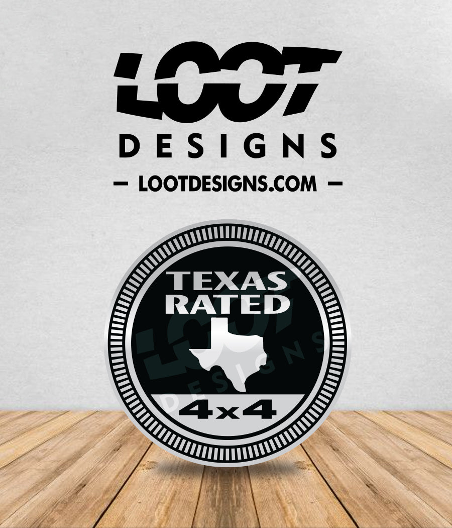 TEXAS RATED Badge for Offroad Vehicle