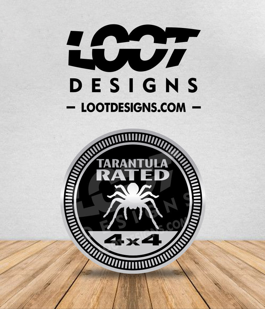 TARANTULA RATED Badge for Offroad Vehicle