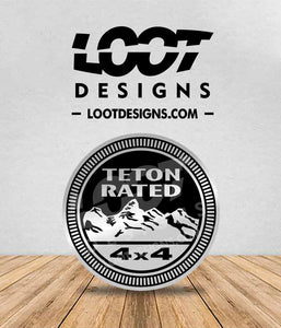 TETON / GRIZZ 399 RATED Badge for Offroad Vehicle