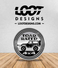 Load image into Gallery viewer, TOAD RATED Badge for Offroad Vehicle
