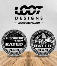 Load image into Gallery viewer, TUSCADERO TEAM RATED Badge for Offroad Vehicle
