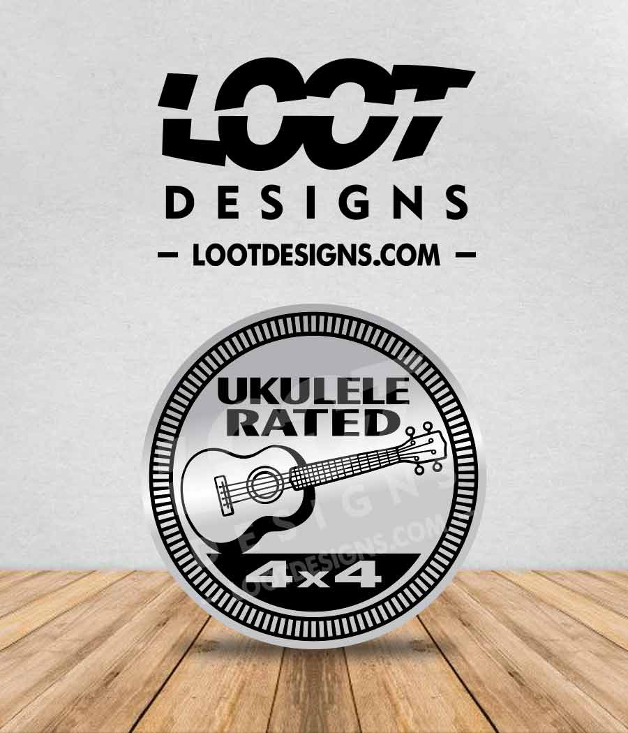 UKULELE RATED Badge for Offroad Vehicle