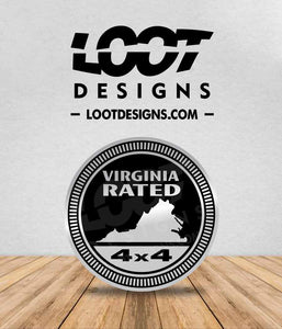 VIRGINIA RATED Badge for Offroad Vehicle