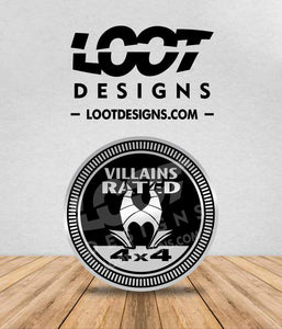 VILLAINS RATED Badge for Offroad Vehicle