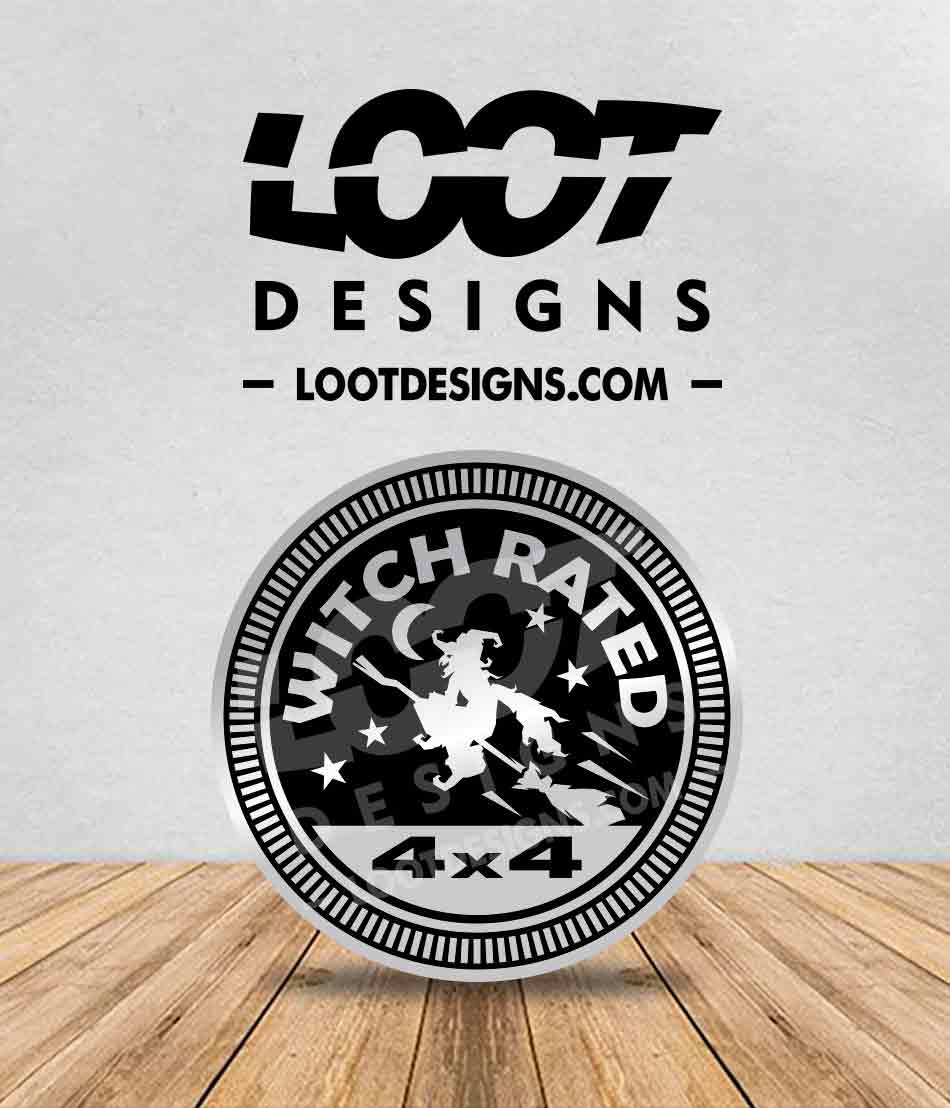 WITCH RATED Badge for Offroad Vehicle – Loot Designs