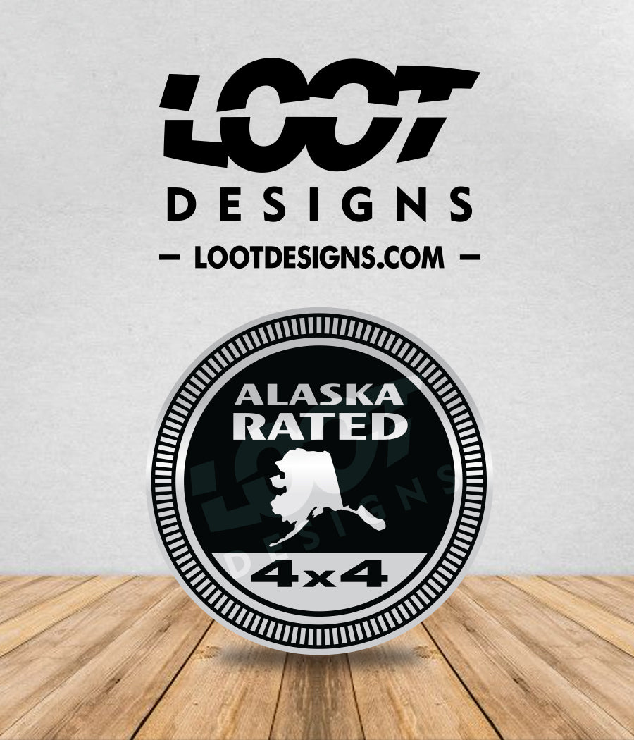 ALASKA RATED Badge for Offroad Vehicle