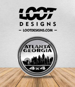 ATLANTA GEORGIA Badge for Offroad Vehicle