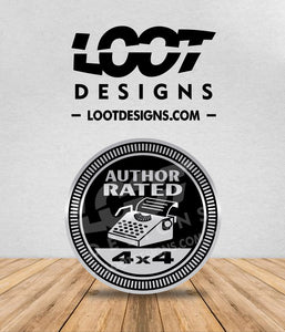 AUTHOR RATED Badge for Offroad Vehicle
