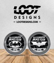 Load image into Gallery viewer, BATMAN RATED Badge for Offroad Vehicle
