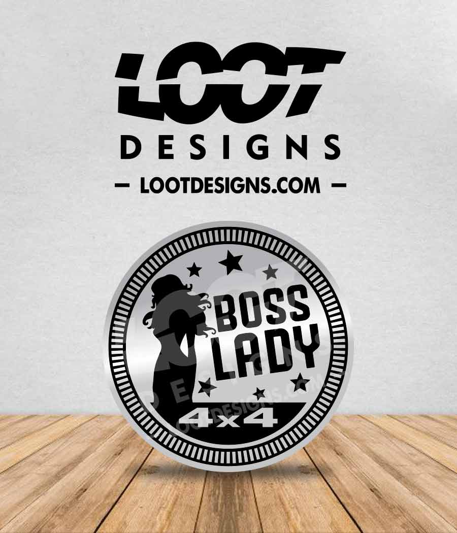 BOSS LADY Badge for Offroad Vehicle
