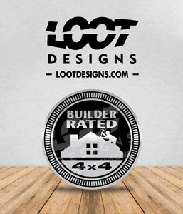 BUILDER RATED Badge for Offroad Vehicle