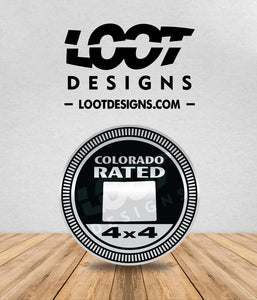 COLORADO RATED Badge for Offroad Vehicle