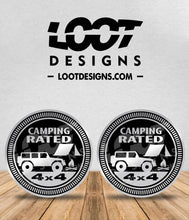 Load image into Gallery viewer, CAMPING RATED Badge for Offroad Vehicle
