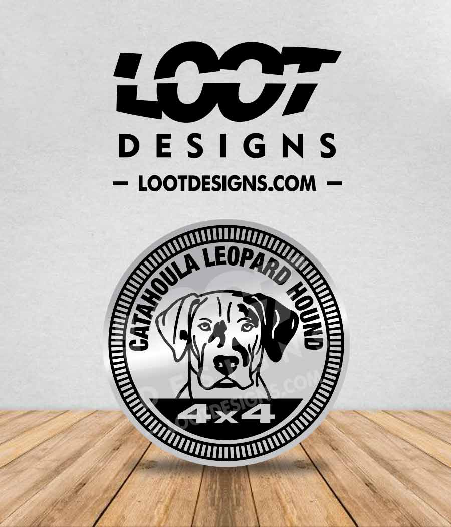 CATAHOULA LEOPARD HOUND Badge for Offroad Vehicle
