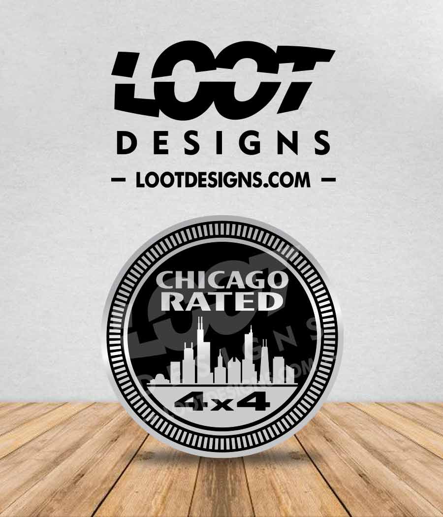 CHICAGO RATED Badge for Offroad Vehicle